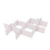 Wooden Cave Rubic Shape Wall Shelves for Wall Decor and neatly Organize Your Books on Them | Home Decor Wall Shelf for Office, Living Room, Bathroom, Kitchen (Multipurpose) Showcase (Brown) - Image 2