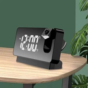 Alternative view of DROZIP Projection Alarm Clock, Desk Clock Table Clock Multifunctional Digital Alarm Clock Thermometer Hygrometer Led Clock for Home Bedroom, Study and Office