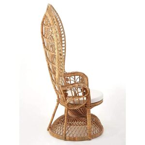 Alternative view of IRA Rich Wooden Vintage Peacock Chair for Living Room