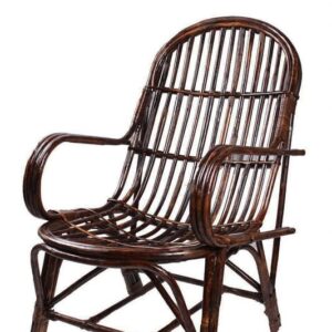 Alternative view of IRA Furniture Rattan Easy Chair with Cushion for Garden Balcony (Standard Size, Brown)