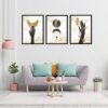 NoWorries Wal Paintings & Hangings for home decor - Paintings/Framed posters for living room bedroom (Theme - Abstract) (Wall Decor) (14 x 11 inches) - Image 2