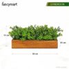 fancymart Artificial Gardenia Plant Bunch in Wood Planter, Home and Office Decor Plants for Decoration, Realistic Green Decorative for Interior, Living Room, Office Desk - Image 3