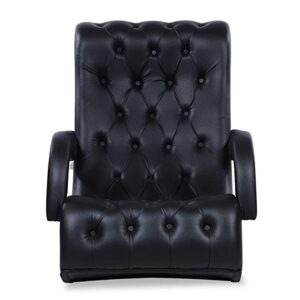 Alternative view of Durian Leatherette Bid Chair (Black)