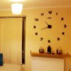 Kurtzy Sticker Wall Clock-Plastic EVA Foam DIY Creative Abstract 3D Frameless Analogue with Acrylic Mirror and Adhesive Stickers for Living Room,Bed Room,Wall Decor-Adjustable Size(40cm to 80cm)-Black - Image 3