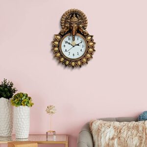 Alternative view of CW Crafts World Wall Decorative Wall Clock for Home nd Office Decor, Wall Clocka for Living Room, Wall Clocks for Wall Stylish (Copper)