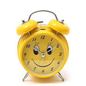 Alternative view of Shri Anand Creations Plastic, Metal Twin Alarm Clock (Yellow, 16 x 12 cm)
