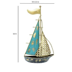 Alternative view of vedas Exports Multicolour Iron Turkish Boat Ship Model Figurine Showpiece Home Decor (Size 9 x 16 inches)