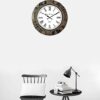 RoyalsCart Floral Design Painting Wooden Antique Analog Wall Clock for Home, Office, School, Gym, Shop and Gifting || Clock Size - 40 cm x 40 cm [16 x 16 inches] [KTWC281] - Image 4
