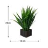 Ryme Wild Bamboo Green Artificial Plant with Pot for Gift Home Office Table Decoration - Image 2