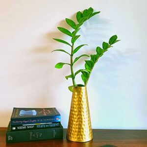 Alternative view of Mahogany Life Metal Gold Flower Vase for Vintage Antique Home Decor | Decorative Vintage Table Gold Flower Vase For Home Decoration | Copper Home Decor Vase Items For Living Room (Flowers Not Included)