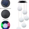 ANH MART Solar Wind Chime Light - Color Changing Crystal Ball Solar Wind Chimes Outdoor Decoration Lights with Waterproof LED Wind Chime Solar Light for Garden, Patio, Holiday Deco Gift Pack of - (1) - Image 5