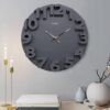 Random Wall Clock for Living Room, Bedroom, Home, Office, Kitchen| Wall Clocks for Home | Big Size Wall Clock with Glass|Designer Wall Clock for Home Decor |Quartz Movement|14- inch|RC-63338 |Grey - Image 2
