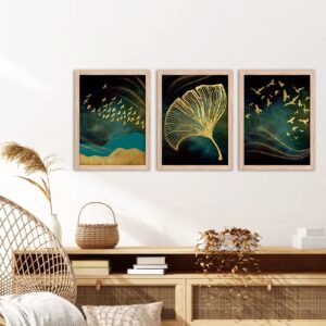 Alternative view of NoWorries Good vibes Modern art Paintings Set of 3 Framed Posters for Wall Decoration, Bedroom and office- Paintings for Living Room - Wall Paintings/Wall Hanging (11x14inches)