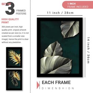 Alternative view of Palak's Decor Modern Art Framed Wall Posters / Paintings for Living room Bedroom Office Wall Decor - Wall Paintings - Painting for Living Room ( 11x14 inch ) Set of 3