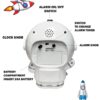 RIANZ Outer Space Astronaut Night Light Table Alarm Clock for Kids and Adults – with Two Different Alarm Tones (Multi Color) - Image 3