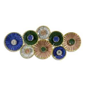 Alternative view of Craftter Metal 'Small Circle and Large Circle' Wall Art Sculpture Hanging (Multicolour, 47 X 21 X 2 inch)