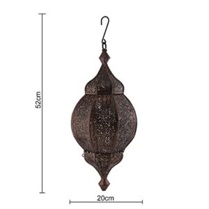 Alternative view of Homesake Classic Moroccan Orb Hanging Lamp, Antique Copper Hanging Pendant Light.(DC)