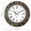RoyalsCart Floral Design Painting Wooden Antique Analog Wall Clock for Home, Office, School, Gym, Shop and Gifting || Clock Size - 40 cm x 40 cm [16 x 16 inches] [KTWC281] - Image 3