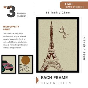 Alternative view of KOTART Travel Theme Quotes Wall Paintings for Living Room Office Home Wall Decor - Modern Art Framed Wall Paintings / Hangings ( 11x14 inch, Framed ) Set of 5