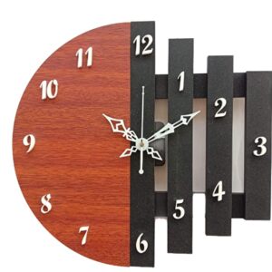 Alternative view of Unique Craft 3D Wooden Antique Design Wall Clock, Brown, MD_UNQ-006