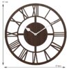 Webelkart Roman Beautiful Round Wood Wall Clock without Glass (12 Inch x 12 Inch, Brown) - Image 2