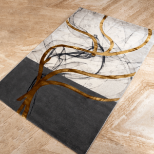 Alternative view of Contemporary Abstract Art Floor Rug (5 X 7.5 Feet)