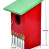 House With Fence Birdhouse - Image 2