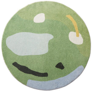 Alternative view of Abstract Landscape Circular Rug