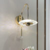 ACRYLIC MODERN GOLD TWISTABLE METAL WALL LIGHT FOR LIVING DRAWING ROOM - WARM WHITE - Image 3