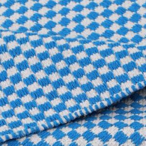 Alternative view of Blue Geometrics Handmade Cotton Carpet