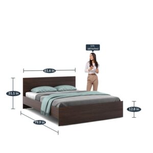 Alternative view of Aaron Queen Size Bed In Choco Walnut Finish
