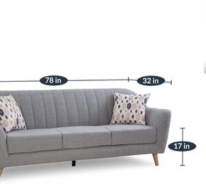 Alternative view of Antalya 3 Seater Sofa In Grey Colour
