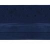 Bali 3 Seater Sofa In Velvet Blue Colour - Image 3