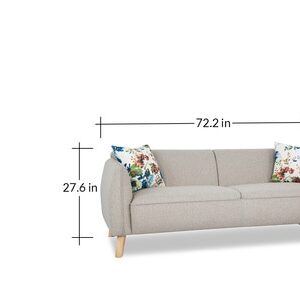 Alternative view of Buffalo 3 Seater Sofa In Beige Colour
