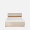Catalina Queen Size Bed with Storage in Natural Teak Wood Finish - Image 2
