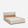 Catalina Queen Size Bed with Storage in Natural Teak Wood Finish - Image 5