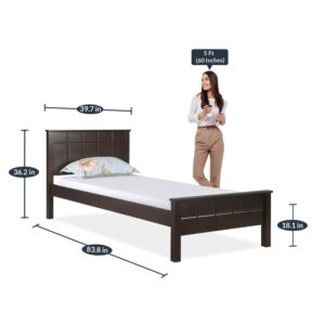 Alternative view of Cipher Single Bed Without Storage In Espresso Finish