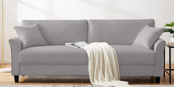 Daroo 3 Seater Sofa In Concrete Grey Colour