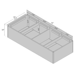 Alternative view of Kosmo Single Bed with Storage in Rigato walnut Finish