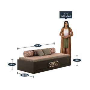 Alternative view of Elegant Single Bed with Storage in Vermont Melamine Finish