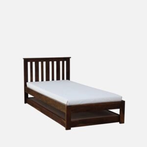 Alternative view of Freya Solid Wood Single Bed with Trundle in Provincial Teak Finish