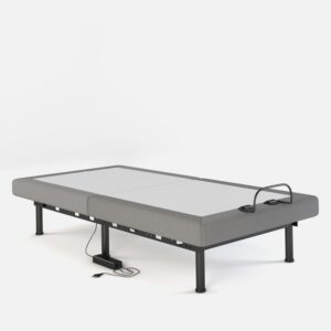 Alternative view of Hi-Tech Matrix Smart Adjustable Single Bed in White and Grey Colour with Wireless Remote Control