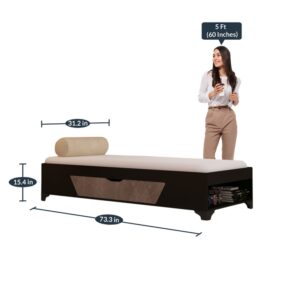 Alternative view of Kaze Single Bed With Box Storage In Wenge Finish