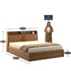 Good Night Cotton Floral King sized Double Bedsheet - Image 3