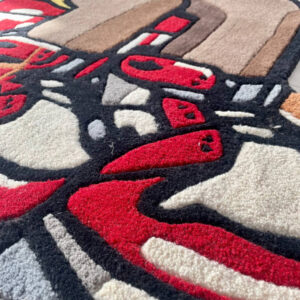 Alternative view of KAWS PASSING THROUGH RUG