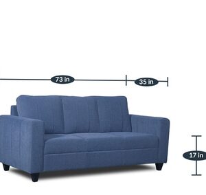 Alternative view of Roman 3 Seater Sofa In Blue Colour