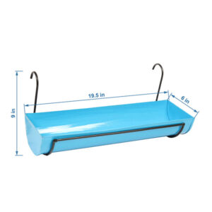 Alternative view of Set of 2 Hanging Railing Pots with Stand
